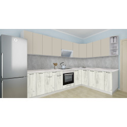 Bucatarie modulara de colt Modern Bono H68 3.0x2.0m Thumb