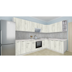 Bucatarie modulara de colt Modern Bono H68 3.0x2.0m Thumb