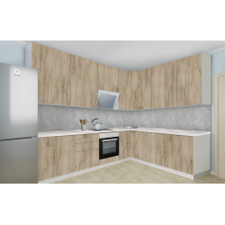 Bucatarie modulara de colt Modern Dolce Vita 1 H110 2.8x2.2m Thumb