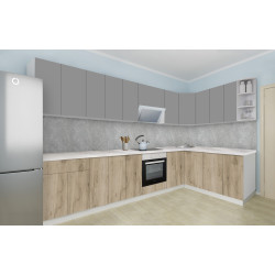 Bucatarie modulara de colt Modern Dolce Vita 1 H68 3.2x1.8m Thumb