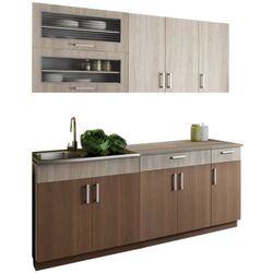 Bucatarie Stolkar Basic Line Blanka 2.0m (Sonoma Oak/Cinnamon Acacia)