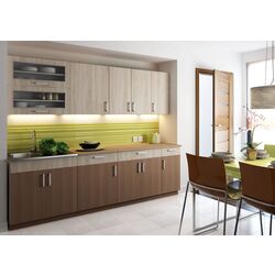 Bucatarie Stolkar Basic Line Blanka 2.6m (Sonoma Oak/Cinnamon Acacia)