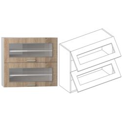 Bucatarie Stolkar Basic Line Blanka 2.6m (Sonoma Oak/Cinnamon Acacia) Thumb