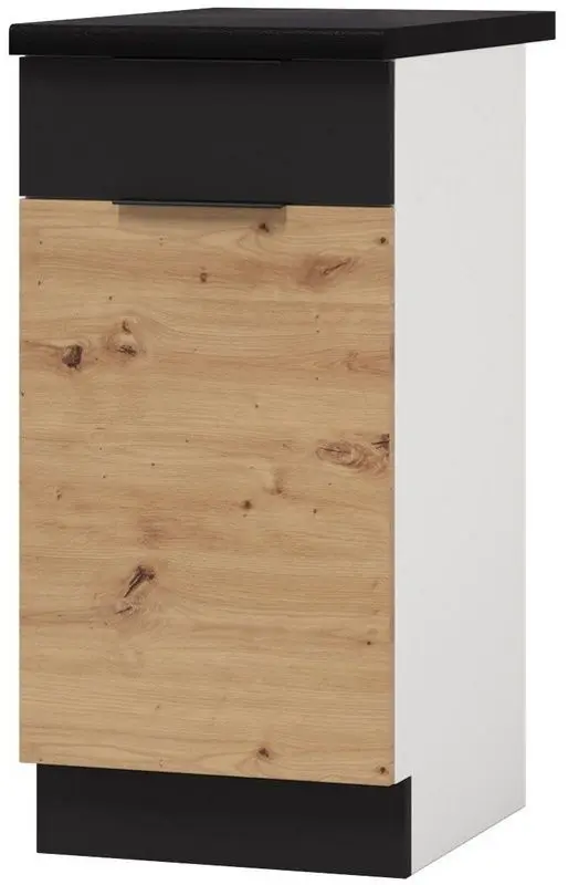 Bucatarie Stolkar Basic Line Elena 1.8/2.4m (Artisan Oak/Black)