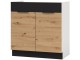 Bucatarie Stolkar Basic Line Elena 2.4m (Artisan Oak/Black)