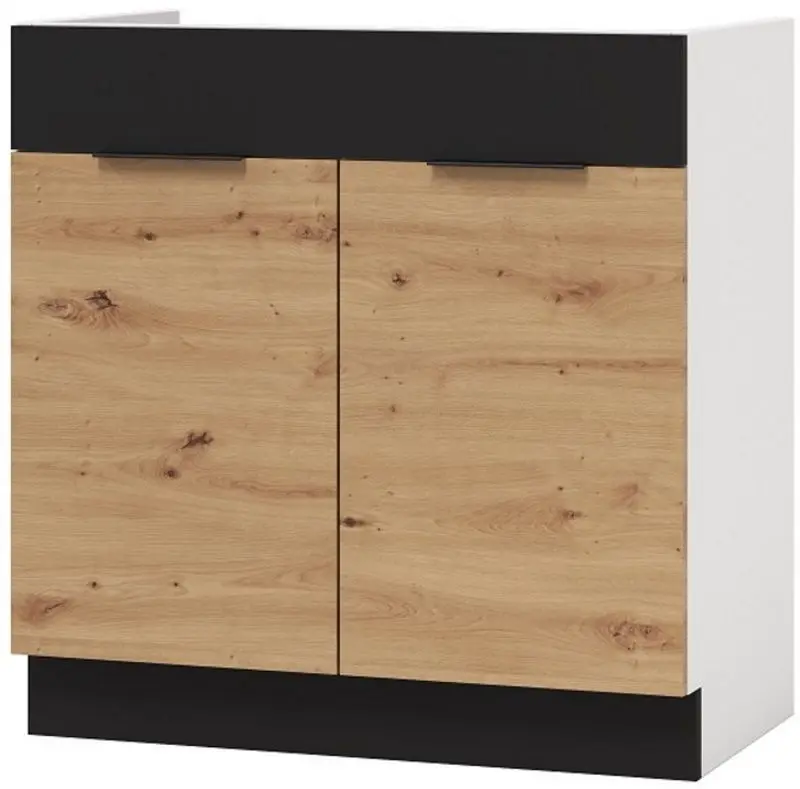 Bucatarie Stolkar Basic Line Elena 2.4m (Artisan Oak/Black)