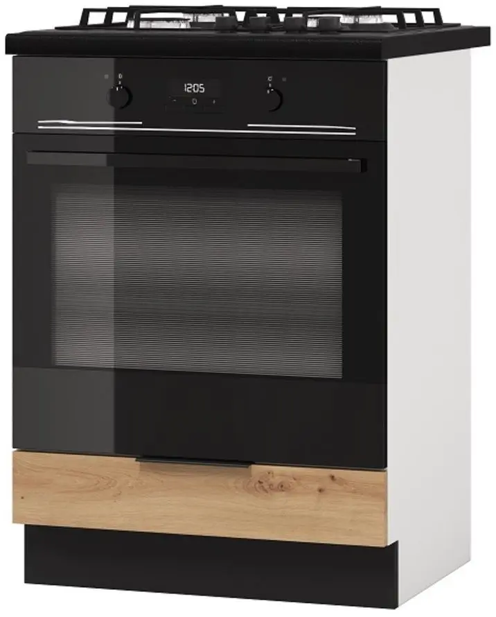 Bucatarie Stolkar Basic Line Elena 2.4m (Artisan Oak/Black)