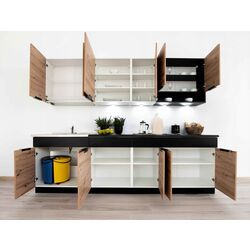 Bucatarie Stolkar Basic Line Elena 2.6m (Artisan Oak/Black) Thumb