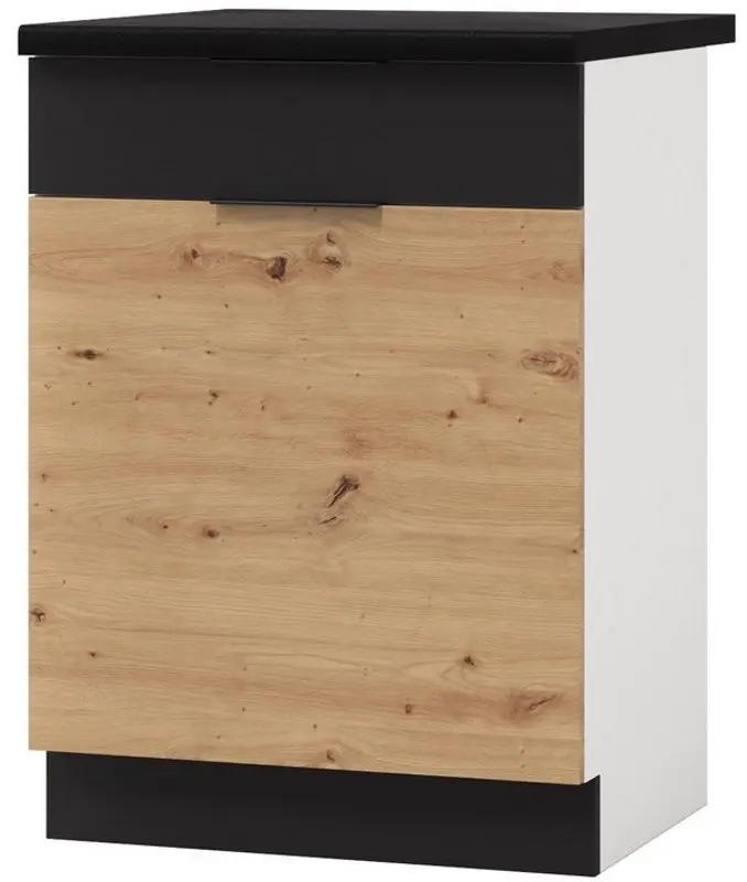 Bucatarie Stolkar Basic Line Elena 2.6m (Artisan Oak/Black)