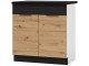 Bucatarie Stolkar Basic Line Elena 2.6m (Artisan Oak/Black)