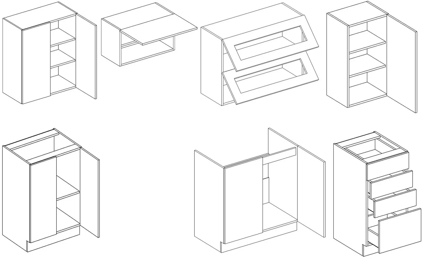 Кухня Stolkar Basic Line Lungo & Macchiato 1.8/2.4m (Milk Oak/Wenge Chestnut) - 3