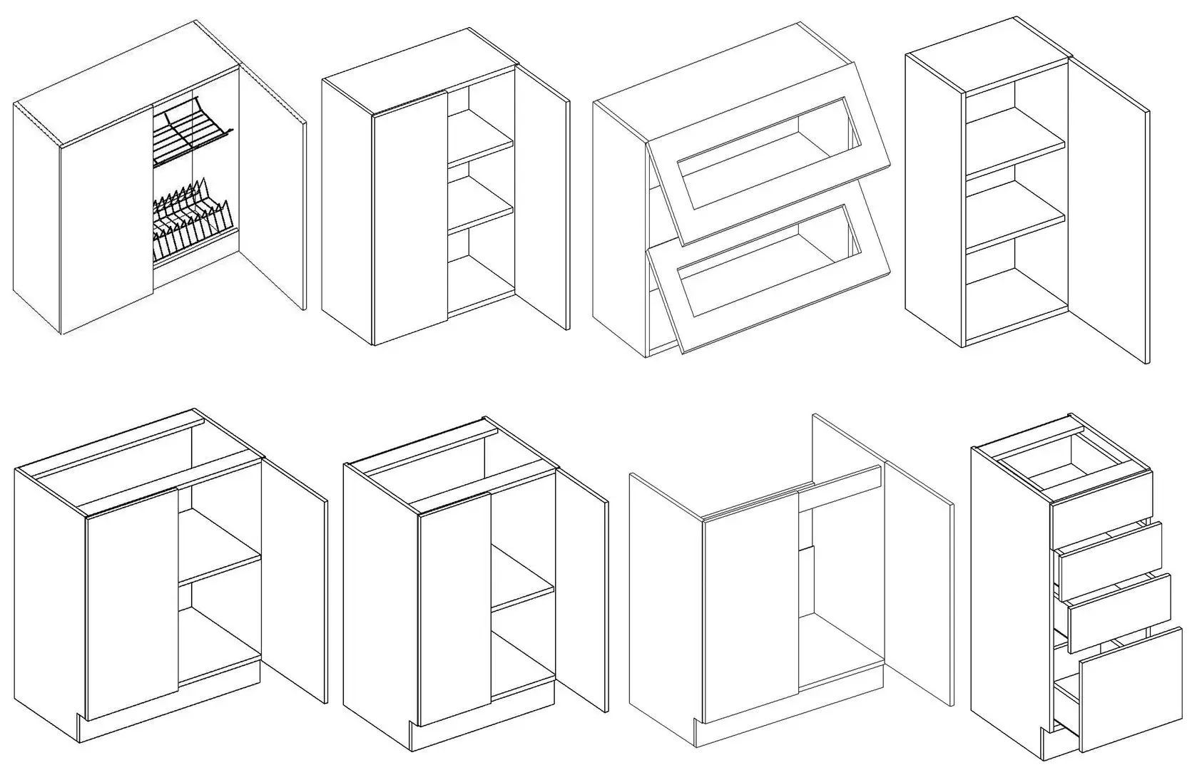 Bucatarie Stolkar Basic Line Lungo & Macchiato 2.6m (Milk Oak/Wenge Chestnut)