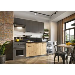 Bucatarie Stolkar Classic Line Clara 1.2/1.8m (Artisan Oak/Graphite) Thumb