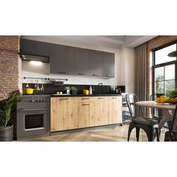 Bucatarie Stolkar Classic Line Clara 1.8/2.4m (Artisan Oak/Graphite) Thumb