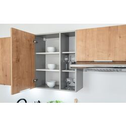 Bucatarie Stolkar Classic Line Emma 1.8/2.4m (Burlington Oak/Platinum Gray) Thumb