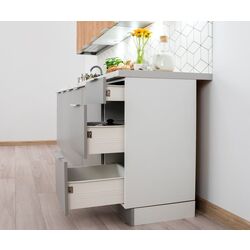 Кухня Stolkar Classic Line Emma 2.4m (Burlington Oak/Platinum Gray) Thumb