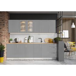 Bucatarie Stolkar Classic Line Natalia 2.6m (Grey Light Matt)