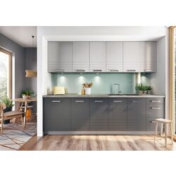 Bucatarie Stolkar Classic Line Paula SU 2.6m (Gray Matt/Mocha Gray Matt)