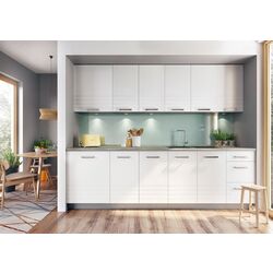 Bucatarie Stolkar Classic Line Paula SU 2.6m (White Matt)