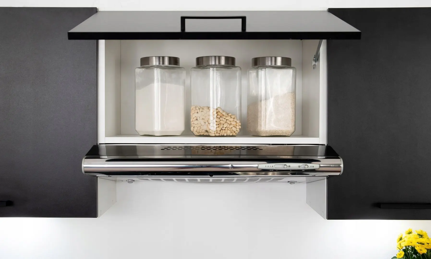 Bucatarie Stolkar Eco Line Tanya 1.2/1.8m (Black/Sonoma Oak)