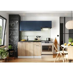 Bucatarie Stolkar Eco Line Tanya 1.2/1.8m (Blue/Sonoma Oak)