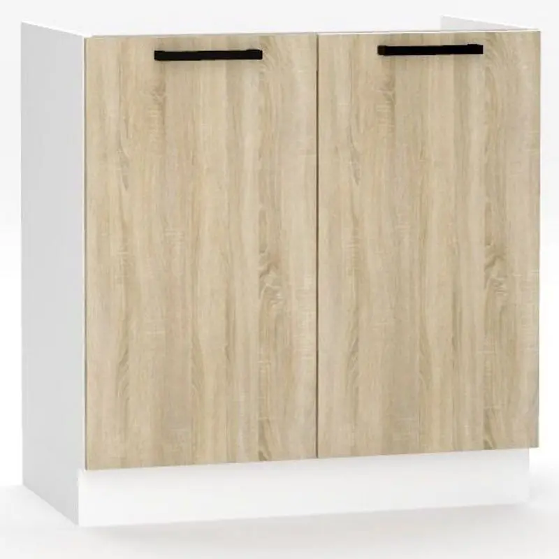 Bucatarie Stolkar Eco Line Tanya 2.4m (Black/Sonoma Oak)