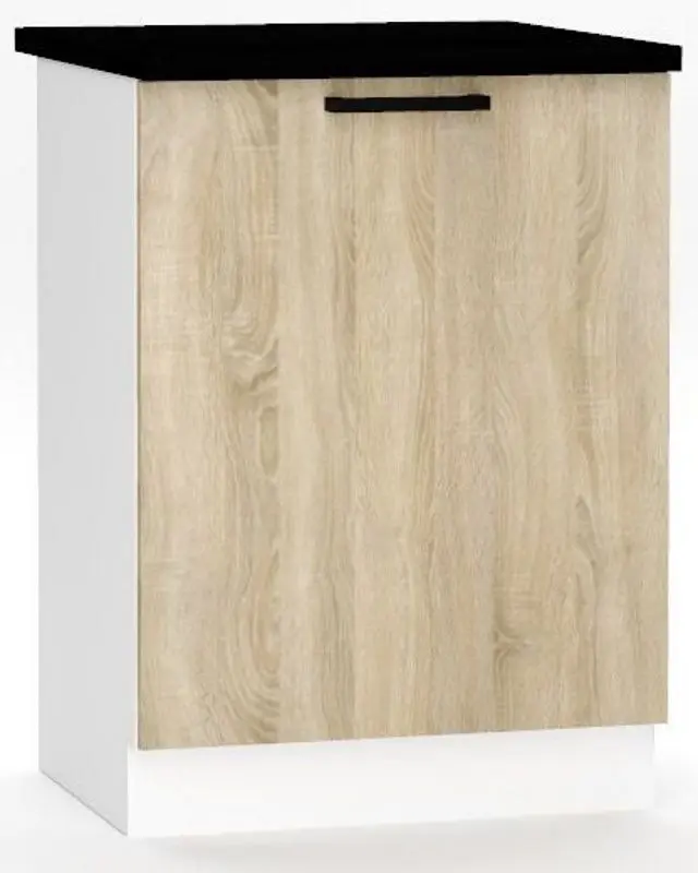 Bucatarie Stolkar Eco Line Tanya 2.4m (Black/Sonoma Oak)