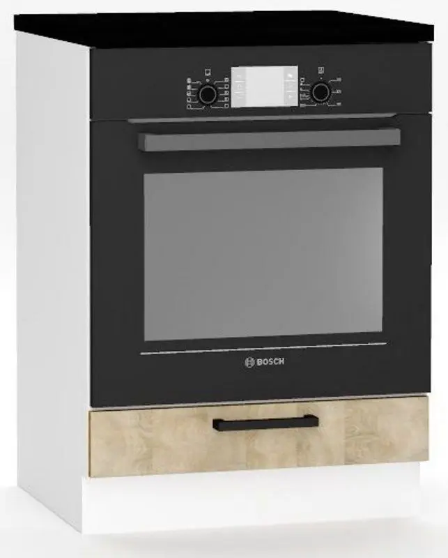 Bucatarie Stolkar Eco Line Tanya 2.4m (Black/Sonoma Oak)