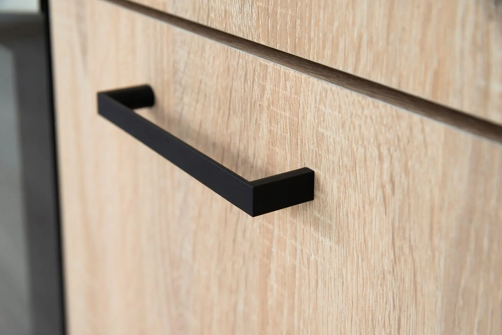 Bucatarie Stolkar Eco Line Tanya 2.4m (Black/Sonoma Oak)