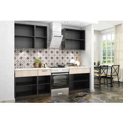 Bucatarie modulara Stolline Duet СТЛ.316.00 1.8m (Ferrara Oak/Ash Shimo Light) Thumb