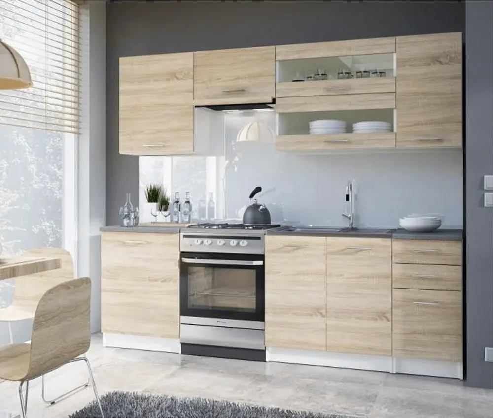 Bucatarie Tempo Kondela Fabiana 2.4m (Sonoma Oak/White) - 4