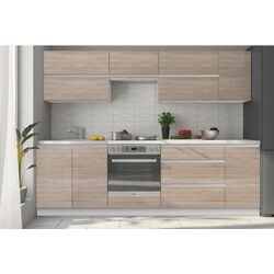 Bucatarie Tempo Kondela Line 2.6m (Sonoma Oak/White) Thumb