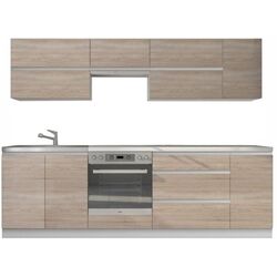Bucatarie Tempo Kondela Line 2.6m (Sonoma Oak/White)