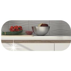 Bucatarie Tempo Kondela Line 2.6м (White Gloss/Sonoma Oak) Thumb