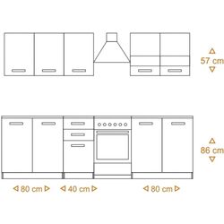 Кухня TopEshop Set 200 2.0м (Sonoma Oak/White Gloss) Thumb