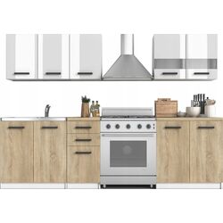 Bucatarie TopEshop Set 200 2.0m (Sonoma Oak/White Gloss)