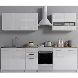 Bucatarie TopEshop Set 200 2.0m (White Gloss/Sonoma Oak)
