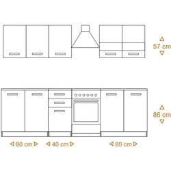 Bucatarie TopEshop Set 200 2.0m (White Matt/Artisan Oak) Thumb