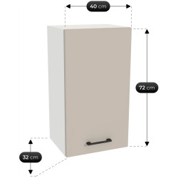 Bucatarie TopEshop Vario Z1 200cm (Cashmere/Evoke Oak) Thumb
