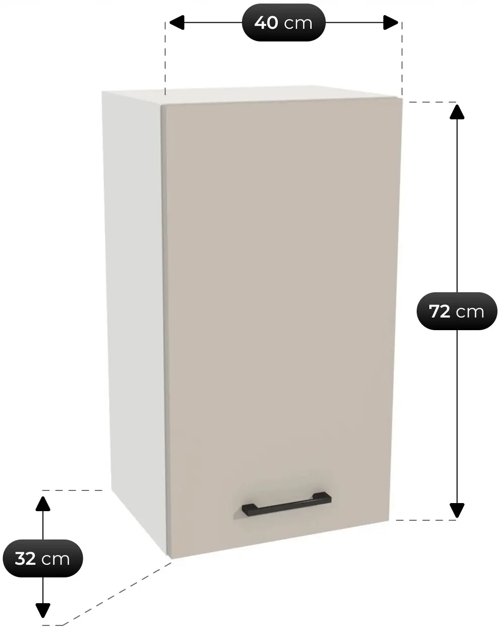 Bucatarie TopEshop Vario Z1 200cm (Cashmere/Evoke Oak) - 4