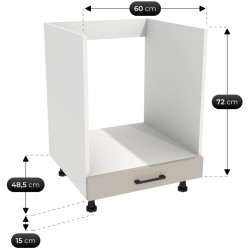Bucatarie TopEshop Vario Z1 200cm (Cashmere/Evoke Oak) Thumb