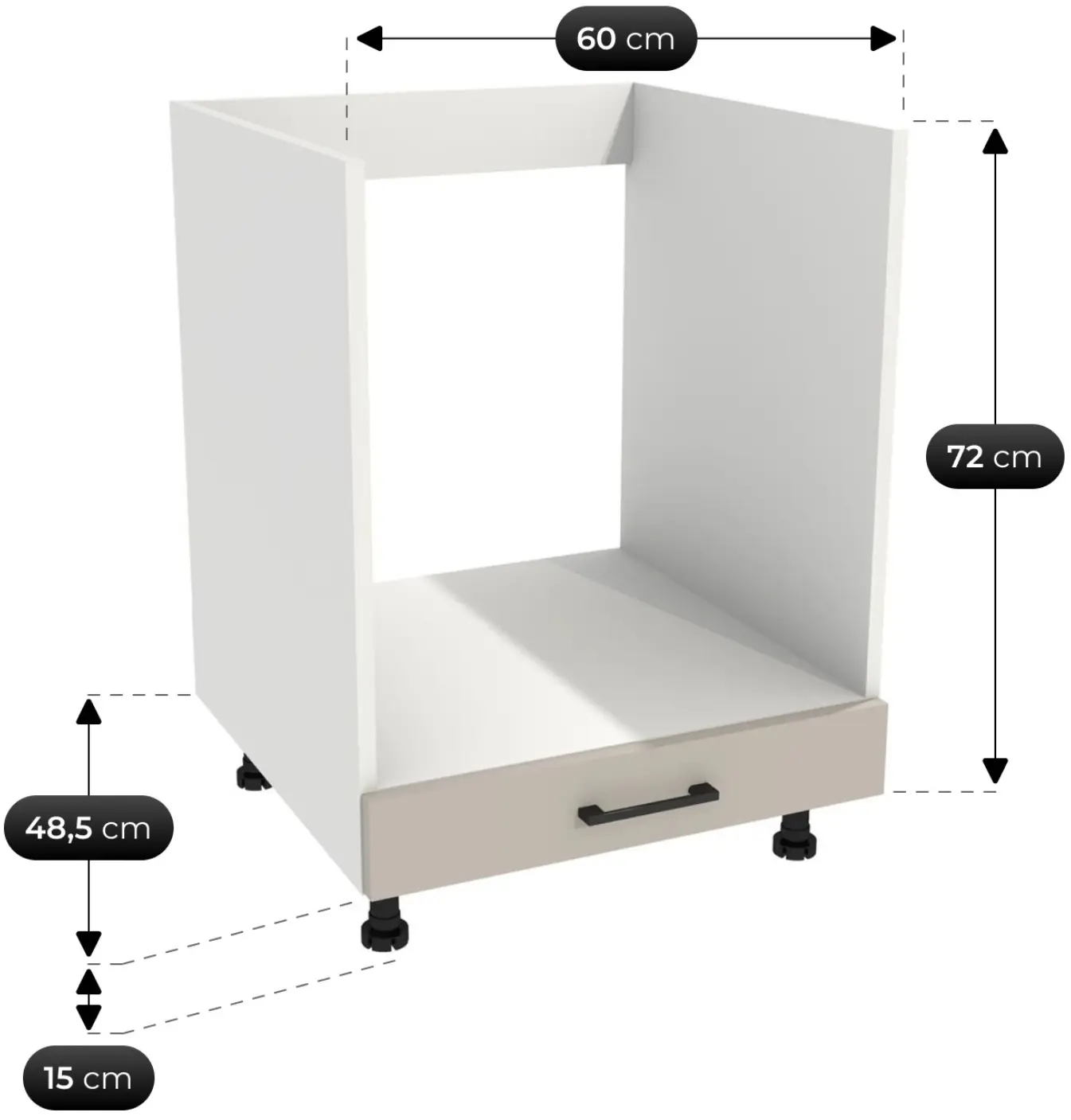 Bucatarie TopEshop Vario Z1 200cm (Cashmere/Evoke Oak) - 8