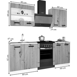 Кухня Samanta Exclusive 1 1.4m (White/White Craft Oak) Thumb