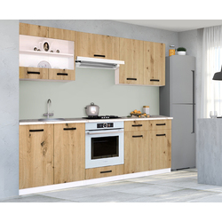 Bucatarie Samanta Exclusive 1 2.2m (White/Artisan Oak)