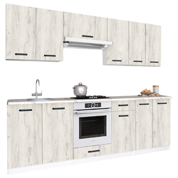 Кухня Samanta Exclusive 1 2.4m (White/White Craft Oak) Thumb