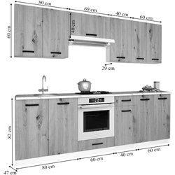 Кухня Samanta Exclusive 1 2.4m (White/White Craft Oak) Thumb