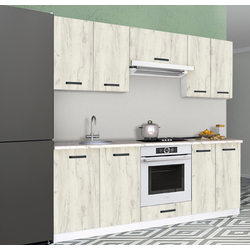 Кухня Samanta Exclusive 1 2m (White/White Craft Oak)