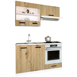 Bucatarie Samanta Exclusive 2 1.4m (White/Artisan Oak) Thumb