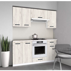 Кухня Samanta Exclusive 2 1.6m (White/White Craft Oak)