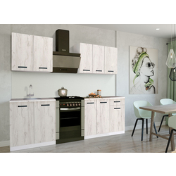 Кухня Samanta Exclusive 2 1.8m (White/White Craft Oak)